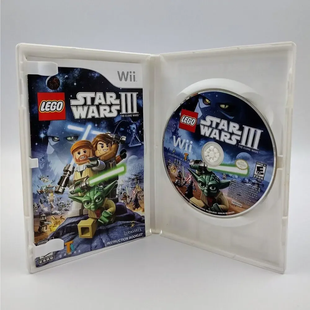 Wii 6 Game Lot LEGO Star Wars Clone Wars Epic Mickey Deadliest Catch We Ski